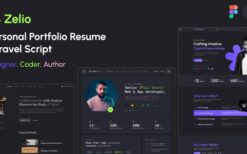 Zelio v1.1.7 Personal Portfolio Resume Laravel Script