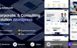 Innovar v1.0.0 A Corporate & Consulting Solution WordPress Theme