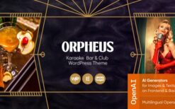 Orpheus v1.3.0 Karaoke Bar & Club WordPress Elementor Theme