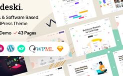 Deski v1.4.1 Modern Saas & Software landing page WordPress theme