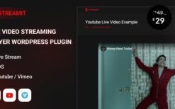 Streamit v1.0.3 Live Video Streaming Player WordPress Plugin