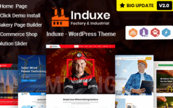 Induxe (v2.5) Industry & Manufacturing WordPress Theme