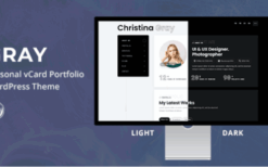 Gray v1.0 Personal Portfolio WordPress Theme