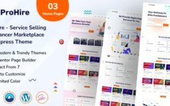 Prohire (v1.0) Service Selling Marketplace WordPress