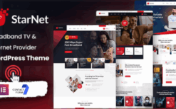 StarNet v1.0 Internet Provider WordPress Theme
