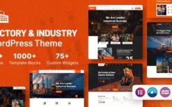 Indsro v1.0.1 Factory & Industry WordPress Theme