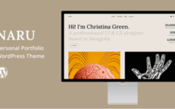 Naru v1.0 Personal Portfolio WordPress Theme