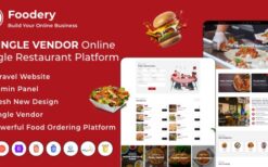 Foodefy v9.3 Single Restaurant Online Food Ordering Laravel Website Platform