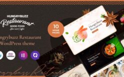 Hungrybuzz (v1.0.1) Restaurant WordPress Theme
