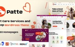 Patte (07 Jan, 2025 version) Pet Care & Pet Shop WordPress Theme