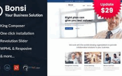 Bonsi (v2.5) Business Consulting WordPress Theme