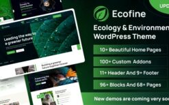 Ecofine v1.1.3 Ecology & Environment WordPress Theme