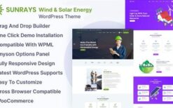 Sunrays (v1.0.7) Solar Fuel , Hydrogen Fuel Cell , Electric Vehicle Startups WordPress Theme