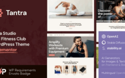 Tantra (v2.1.0) Yoga Studio and Fitness Club WordPress Theme