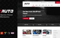 Auto v2.2.0 WordPress theme for Mechanic, Car Dealers and Repair Shops