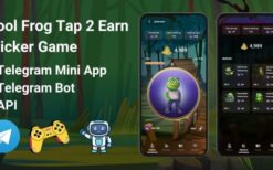 CoolFrog Tap2Earn Clicker Game With Telegram Mini App + API + Bot v1.0.0