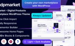 DpMarket v1.0.1 Digital Marketplace Multi-Vendor WooCommerce Theme Multipurpose