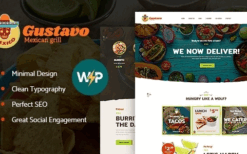 Gustavo (v1.2.2) Mexican Grill, Bar & Restaurant WordPress Theme