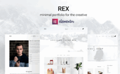 Rex (v4.0.1) Minimal WordPress Portfolio Theme