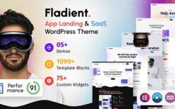 Fladient (v1.0.1) App Landing Page & SaaS WordPress Theme