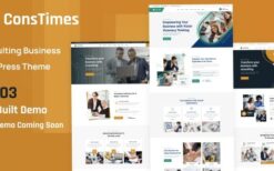 ConsTimes (v2.0.1) Consulting Business WordPress Theme