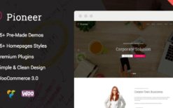Pioneer (v1.0.7) Multi-Concept Corporate WordPress Theme