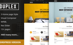 Duplex (v2.9) Interior and Architecture Design WordPress Theme
