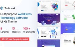 Techland v1.9.0 Saas Startup WordPress Technology Theme