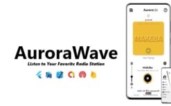 AuroraWave v1.0.0 – Single Station Radio App | ADMOB, ONESIGNAL, FIREBASE