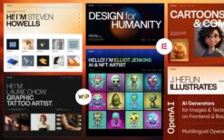 Original v1.0 Illustrator & Artist Portfolio WordPress Theme