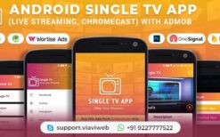 Android Single TV App v1.6 (Live Streaming, Chromecast) with Admob
