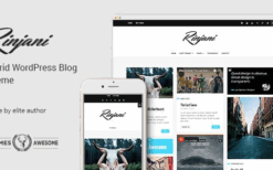 A Responsive Grid Blog Theme – Rinjani v1.6