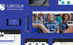 Lincoln (v4.3.1) Education Material Design WordPress Theme