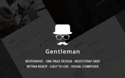 Gentleman (v1.4.3) CV & Resume vCard WordPress Theme