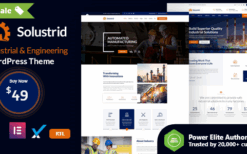Solustrid (v2.1) Factory & Industrial Business WordPress Theme