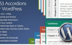 CSS3 Accordions for WordPress v3.1
