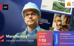 Manufactory v1.0 Industrial WordPress Theme