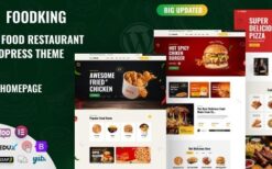 Foodking v1.1 Fast Food Restaurant WordPress Theme