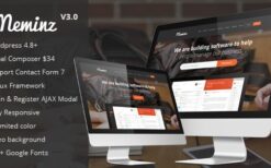 Meminz (v3.1) Download Software Landing Page Theme