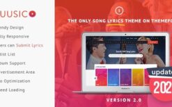 Muusico (v2.9.8.1) Song Lyrics WordPress Music Theme