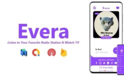 Evera v3.0.0 Single Station Radio & TV App | ADMOB, FIREBASE, ONESIGNAL