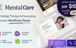 Mental Care v1.0.4 Therapy & Counseling Psychologist WordPress Theme