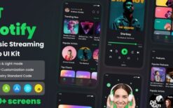 Hotify v1.0 Music Streaming App React Native CLI Ui Kit
