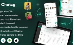 Chatzy (v1.0.11) Whatsap Clone Chat & Call App | User App | Web App | Admin App | Inapp Subscription