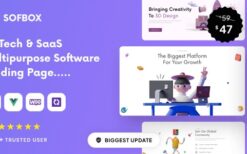 Sofbox v5.0.4 Tech & SaaS Multipurpose Software Landing Page