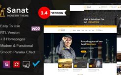 Sanat v1.7.1 Factory & Industry WordPress Theme