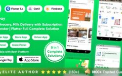 Milkyway v1.1 Multi-Vendor Milk Subscription App | Daily Milk & Grocery Delivery App | Full Solution