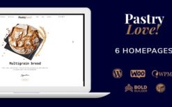 Pastry Love (v1.2.9) Bakery & Cake Shop WordPress Theme