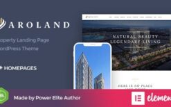 Aroland v1.1.3 Single Property Landing Page WordPress Theme