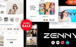 Zenny (v1.7.7) Eyewear & Glasses Elementor WooCommerce WordPress Theme